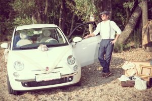 a híres-neves vintage Fiat 500-as