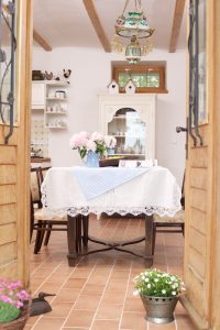 előszoba vintage stílusban