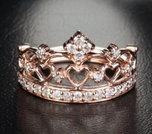 rose gold gyűrű