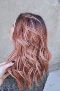 rose gold hajszín