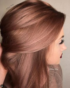 rose gold hajszín