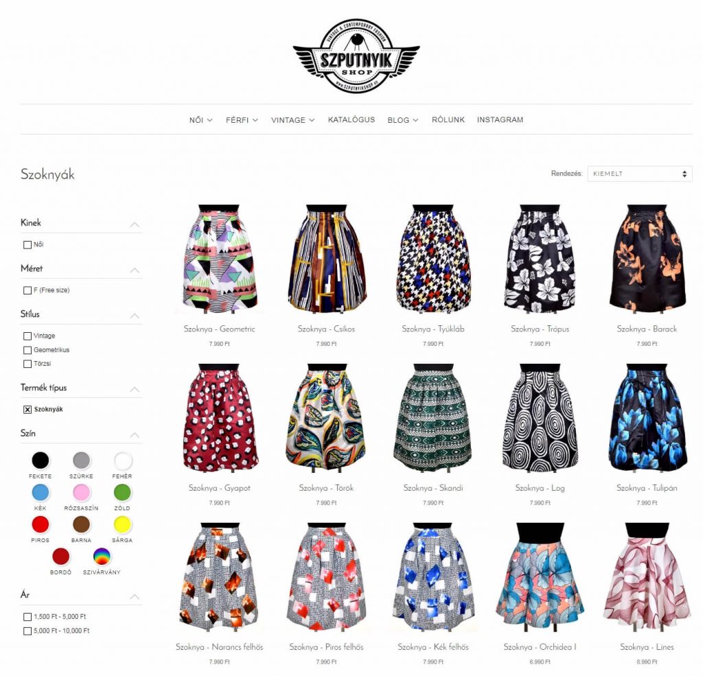 Szputnyik shop webáruház